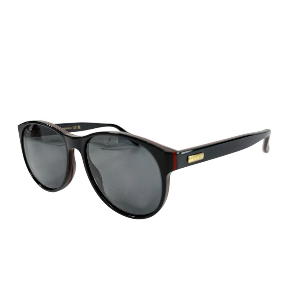Gucci Round Oval Unisex‎ GG0271S 55mm Sunglasses Women's Black With Case NEW